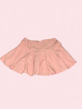 SHEIN Pink Pleated Circle Skirt